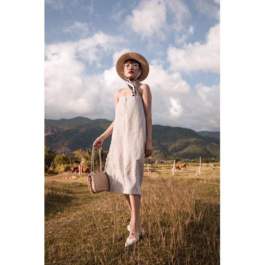 Đầm linen 2 dây