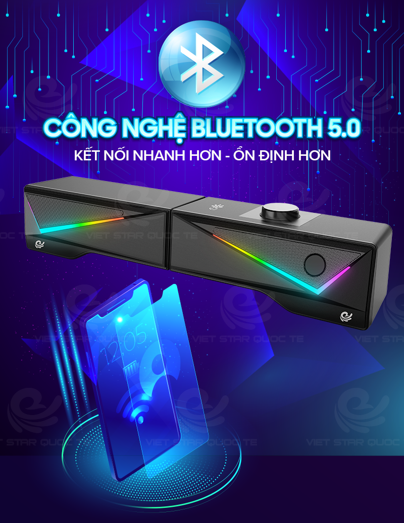 Loa Bluetooth Vi Tính Việt Star Quốc Tế VS-168 &amp; VS-167, Âm Thanh Cực Chất - Hàng Chính Hãng
