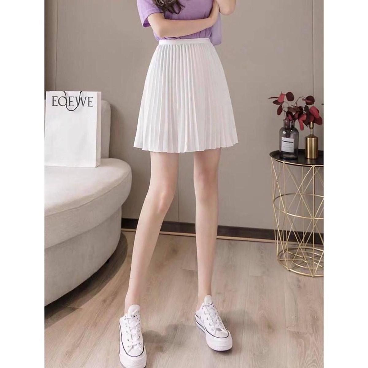 Chân váy dập ly siêu đẹp - có may quần váy