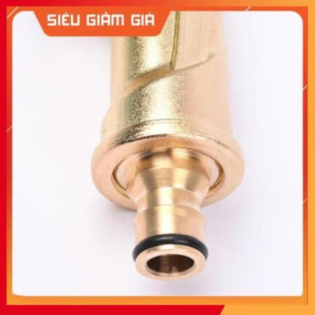 Bộ dây vòi xịt nước rửa xe, tưới cây . tăng áp 3 lần, loại 7m, 10m 206701-3 đầu đồng, cút+tặng khăn phượt