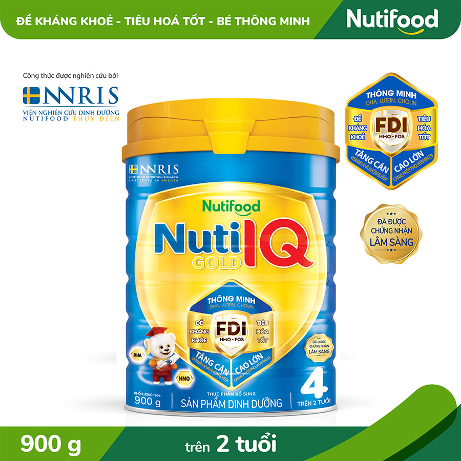 Sữa Bột Nuti IQ Gold 4 900g