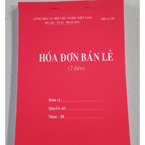 Combo 5q Hóa đơn bán lẻ 2L 100 tờ A5