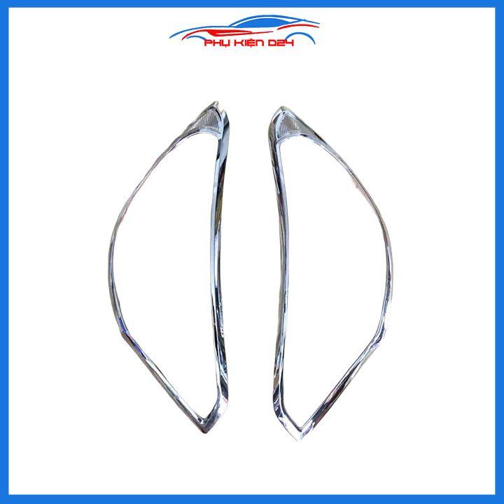 Ốp viền đèn pha hậu mạ crom Attrage 2015-2016-2017-2018-2019 chống trầy trang trí bảo vệ xe