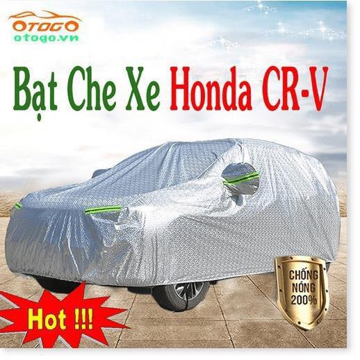 Bạt Phủ dành cho Ô Tô HONDA CRV CAO CẤP 3 LỚP Tráng Bạc Cách Nhiệt, Chống Nước, Chống Trộm Gương