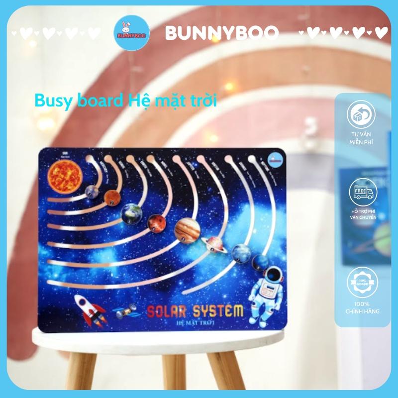 Bảng Bận Rộn Busy board Hệ mặt trời Đồ chơi giáo dục thông minh phát triển kĩ năng cho bé đồ chơi xếp hình BUNNYBOO