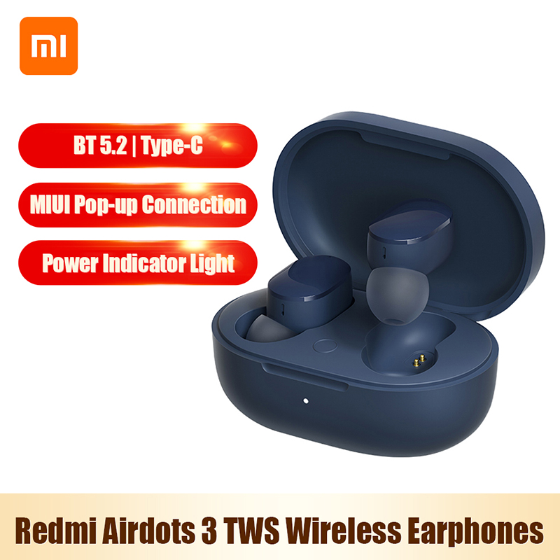 Tai nghe không dây Xiaomi Airdots 3 TWS Tai nghe âm thanh nổi Bass BT5.2 chính hãng