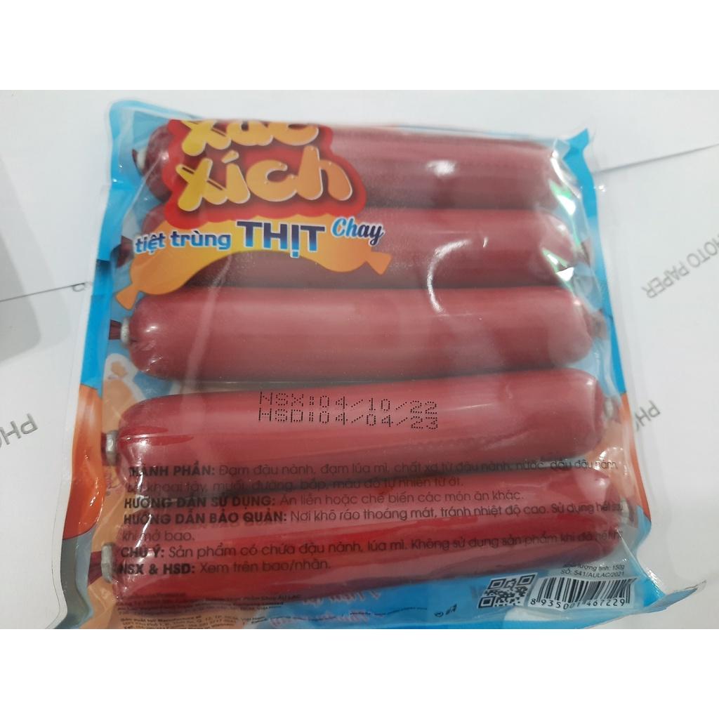 Xúc Xích Tiệt Trùng Thịt heo chay 150g (5cây/gói)