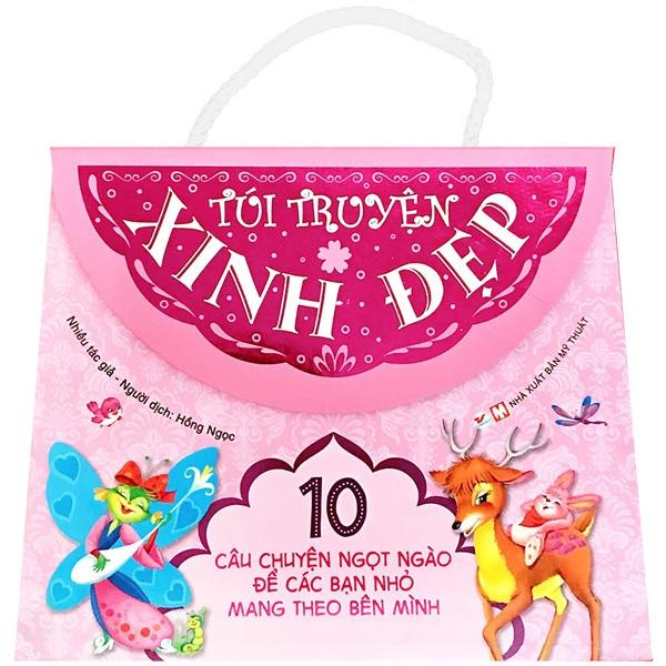 Bộ Sách Dành Cho Bé Gái Từ 0-3 Tuổi: Bus Stop - Bến Xe Buýt + Túi Truyện Xinh Đẹp Màu Hồng + Con Cá Vàng - Bản Quyền