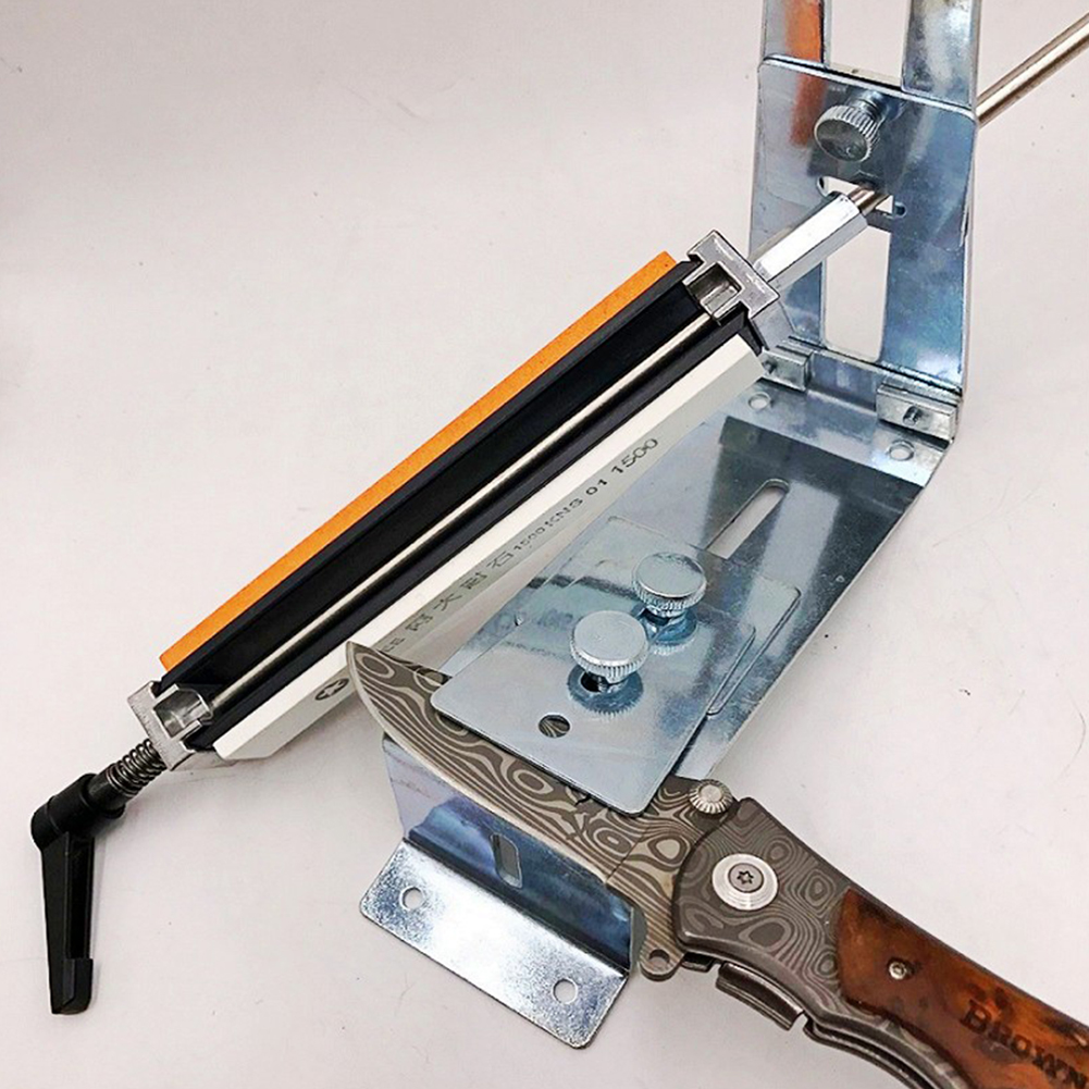 Metal Knife Sharpener Set Sharpening Plate Fixed Angle Grindstone Household Kitchen Tool