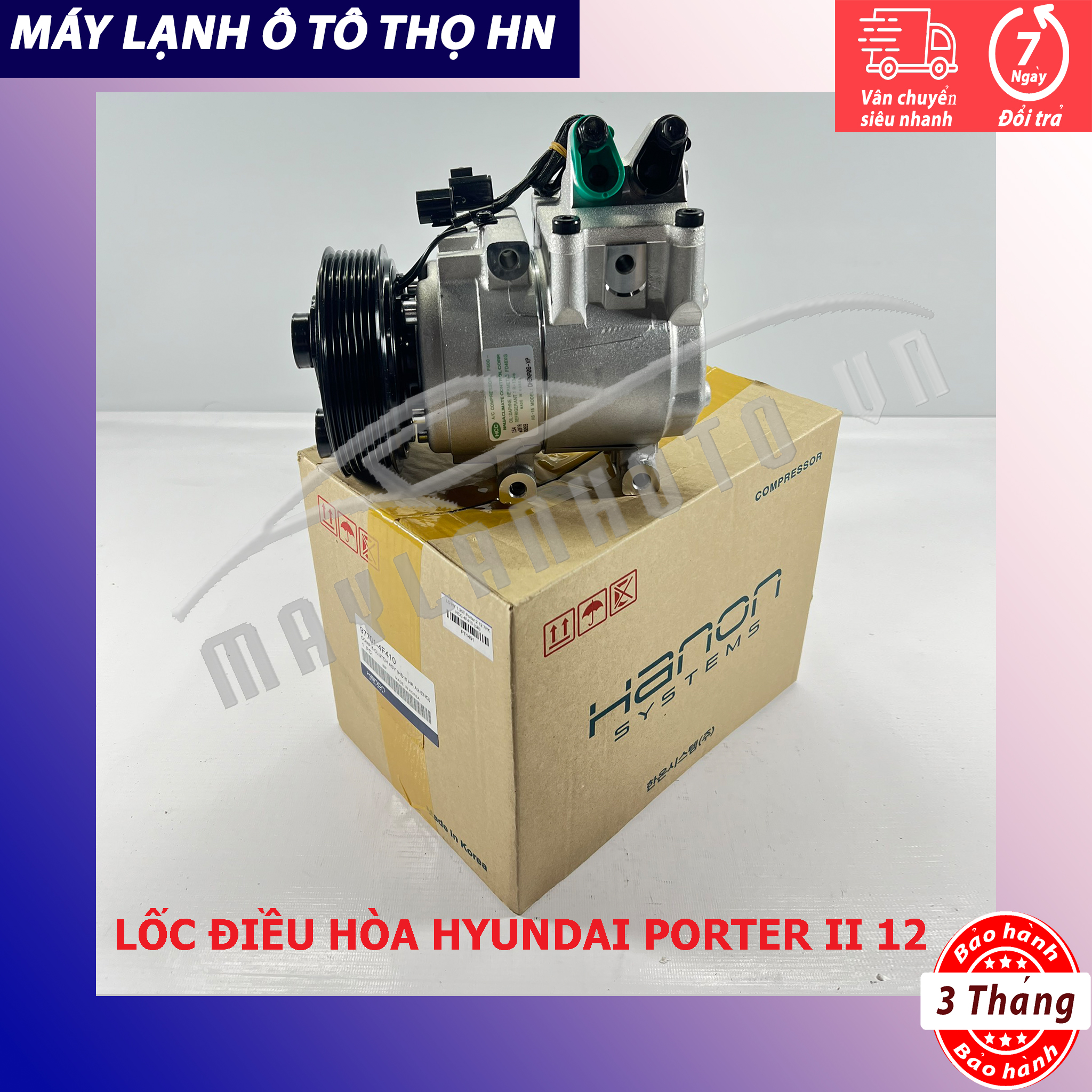 Lốc điều hòa  Hyundai Porter 2 2009 2010 2011 2012 2013 2014 hàng xịn Hàn Quốc 09 10 11 12 13 14 97701-4F