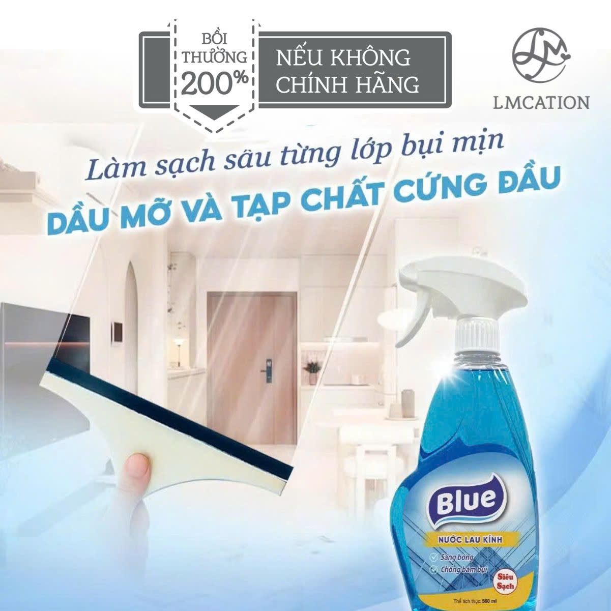 Nước lau kính đa năng kháng khuẩn