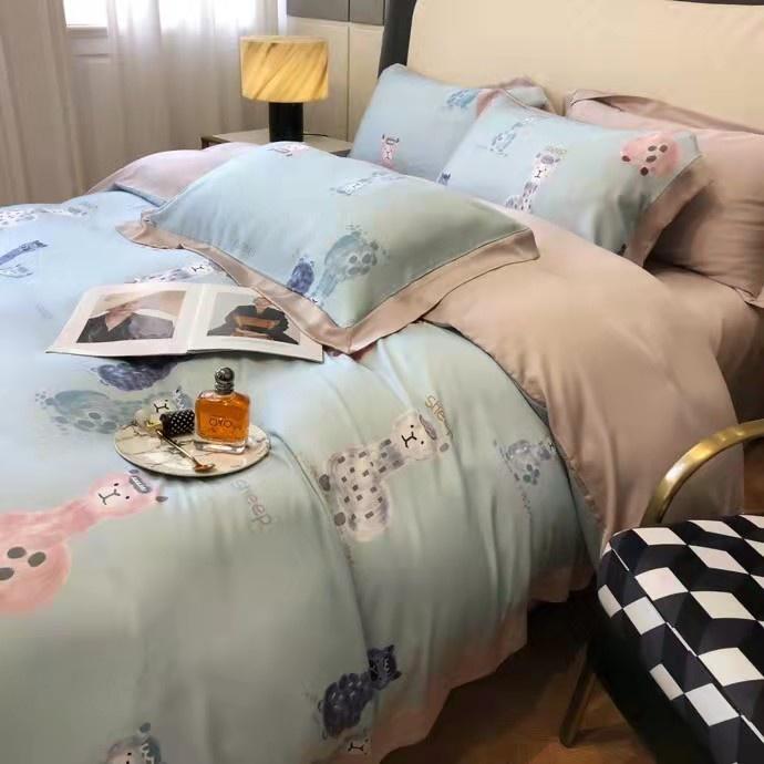 Bộ chăn ga gối mùa hè100% lụa tencel ,cao cấp, MỀM MỊN, MÁT DA cực hot - sang trọng DESIGN SM616