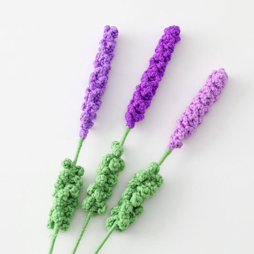 Hoa Lavender Bằng Len Handmade Dùng Để Tặng Người Yêu Hoặc Trang Trí Nhà Cửa - Hoa Len Handmade