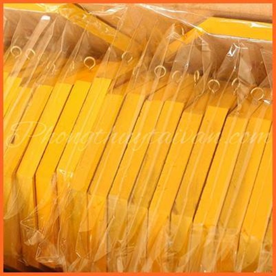 Gương Bát quái Tiên Thiên Lõm cạnh vàng tặng kèm bột ngũ vị bao sái, văn khấn.