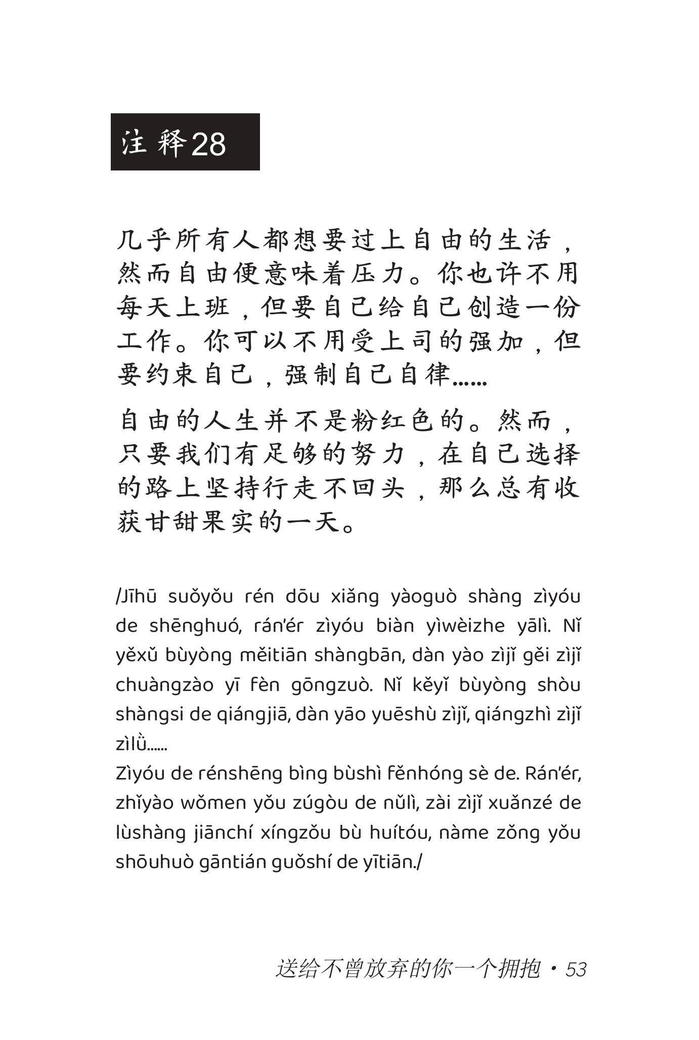 Sách Gửi Cậu Một Cái Ôm Vì Đã Không Bỏ Cuộc - Phiên Bản Song Ngữ Việt Trung - The Phan Tóc Quoăn