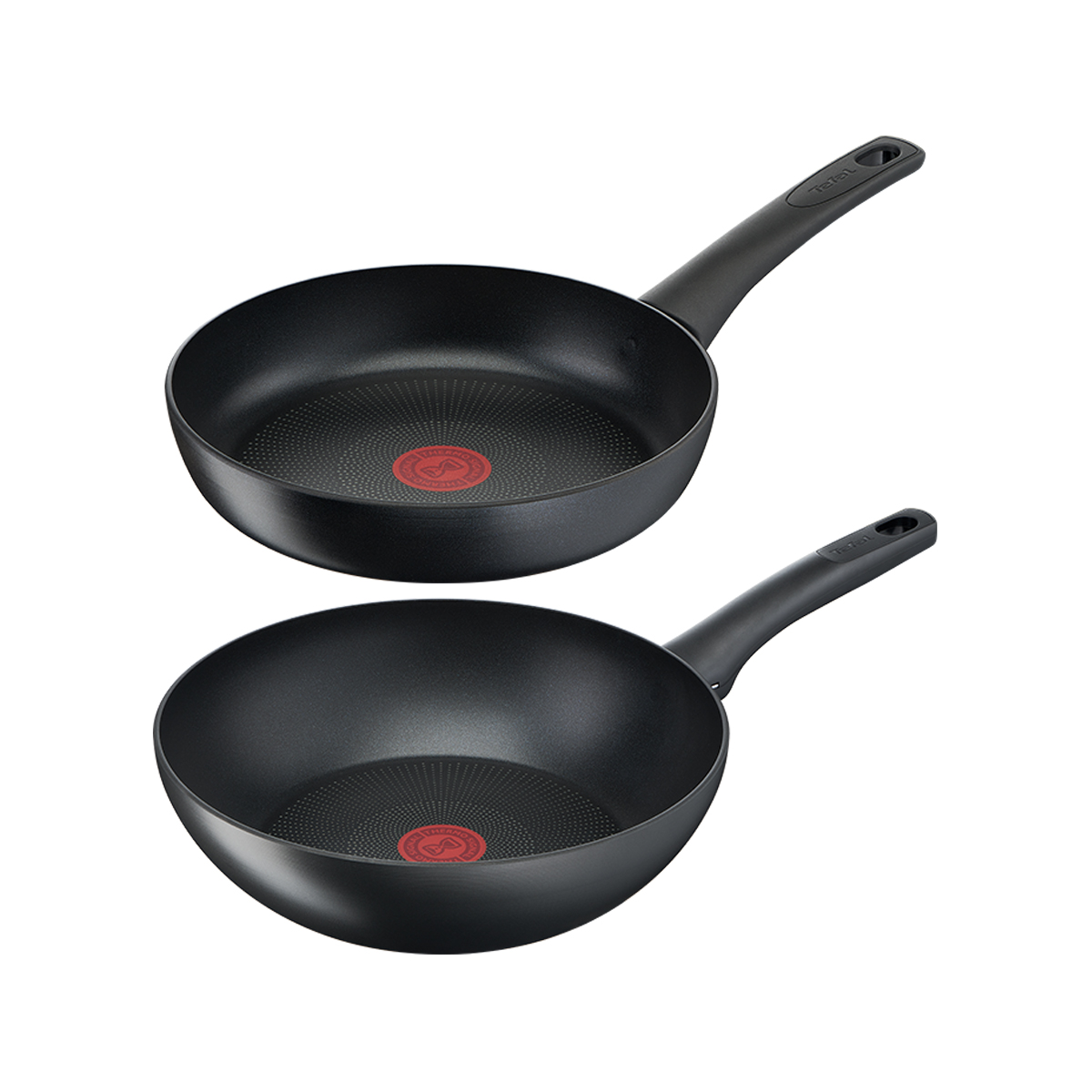 Bộ 2 chảo chống dính đáy từ Tefal Ultimate sản xuất tại Pháp dùng cho mọi loại bếp - Hàng chính hãng