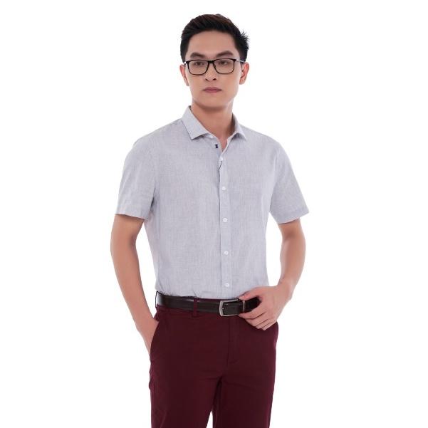 Áo sơ mi Nam ngắn tay trơn DGC - SASNCB30M-S