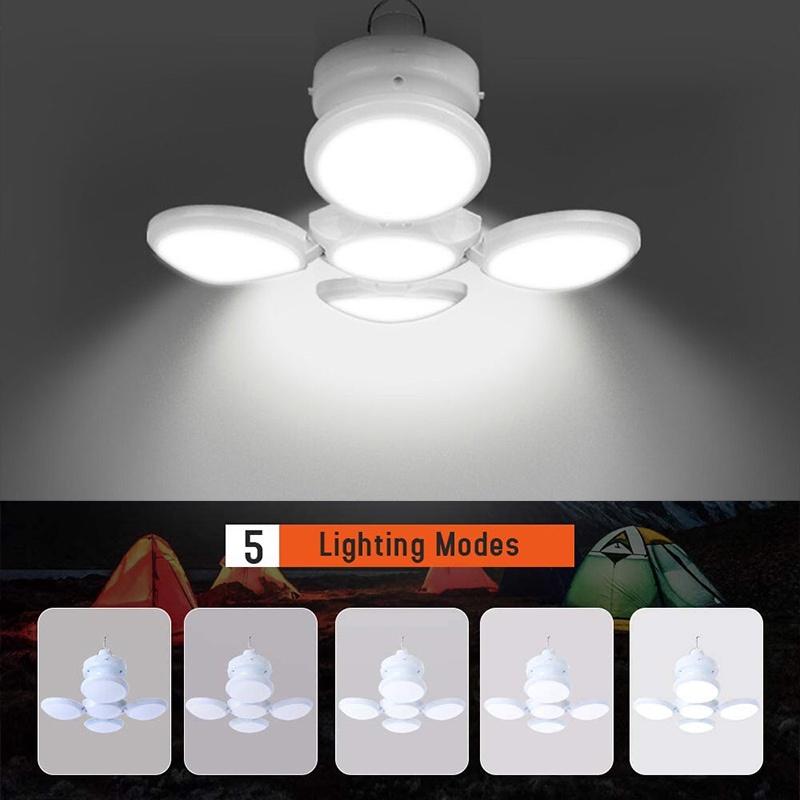 Đèn Led Cắm Trại Năng Lượng Mặt Trời Có Móc Treo Tiện Dụng
