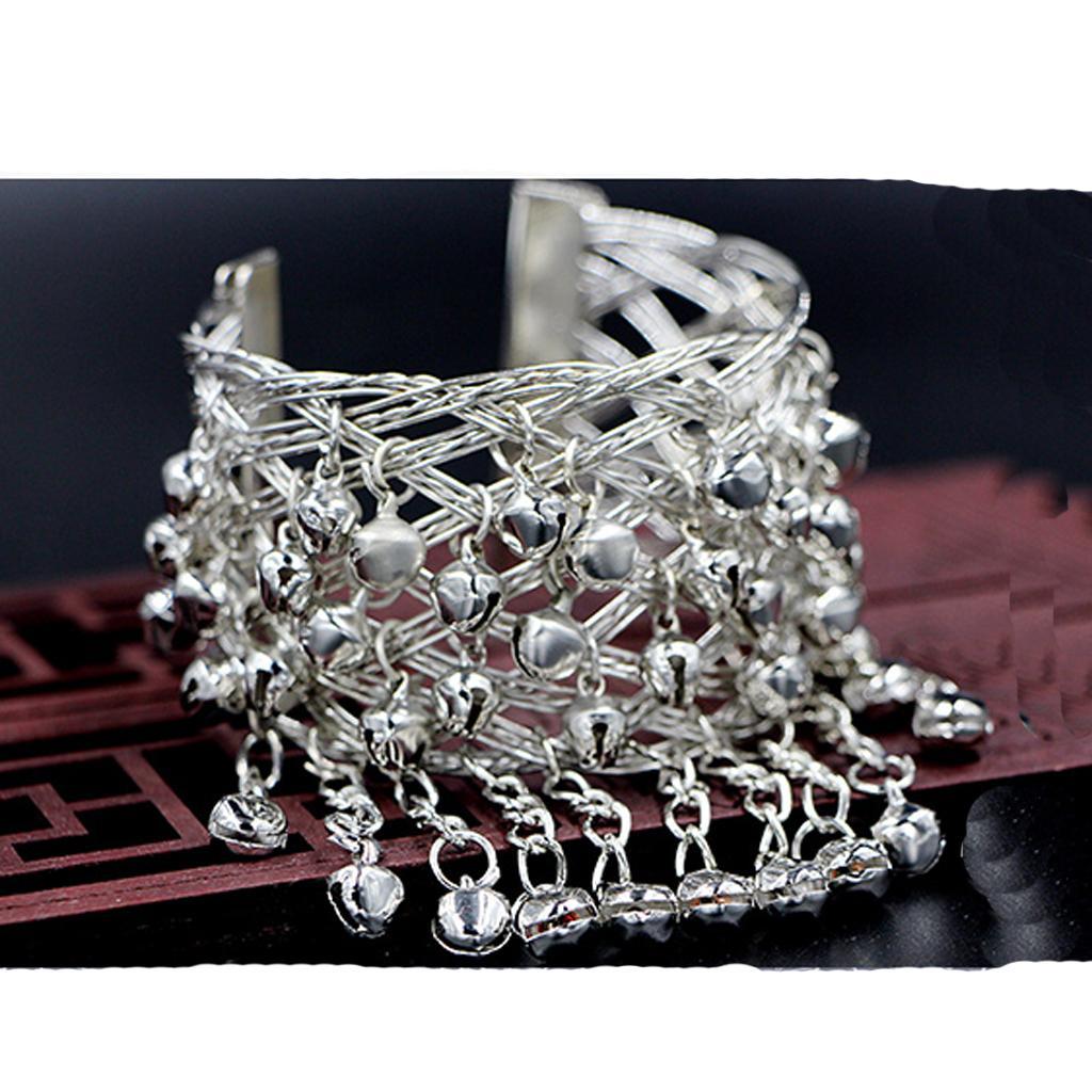 Ethnic Bell Tassels Armlet Upper Arm Cuff Armband Bracelet Jewelry