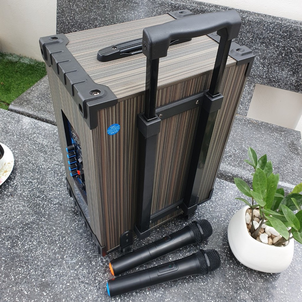 Loa kéo bass 2 tấc giá rẻ AZ8 2 míc hàng chính hãng