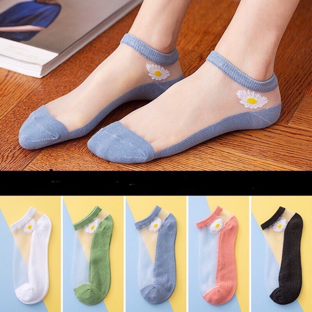 SET 10 ĐÔI TẤT REN HOA CÚC SIÊU XINH - PHONG CÁCH MỚI MẺ - HỢP THỜI (Giao Hàng Theo Mẫu Ngẫu Nhiên)