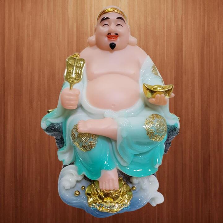 Cặp tượng thần tài ông địa đá cao cấp 8 inch - M6