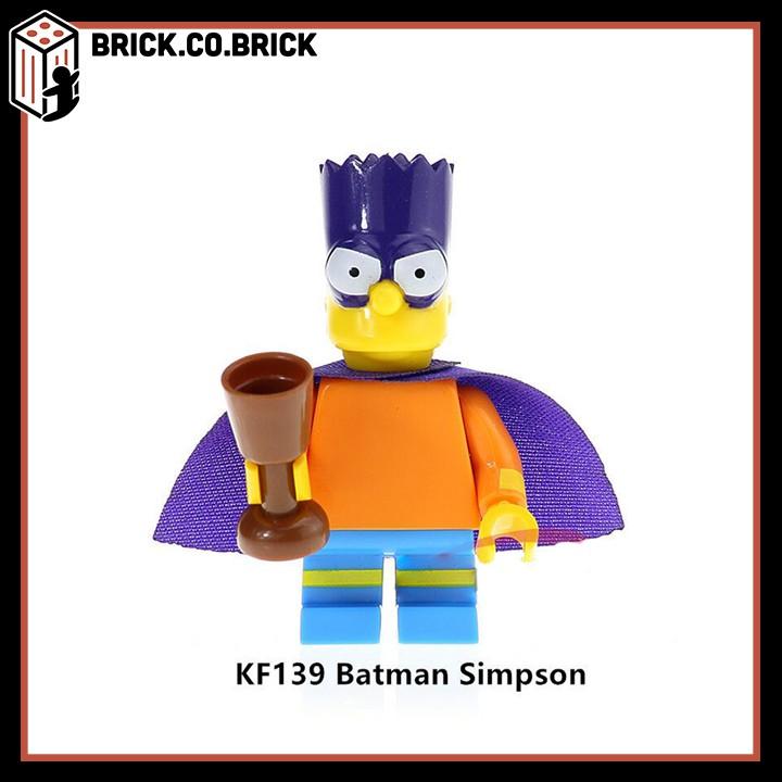 Đồ chơi Lắp ráp minifig Xếp hình Mô hình Nhân vật phim Hoạt hình Gia đình Simpson KF6039