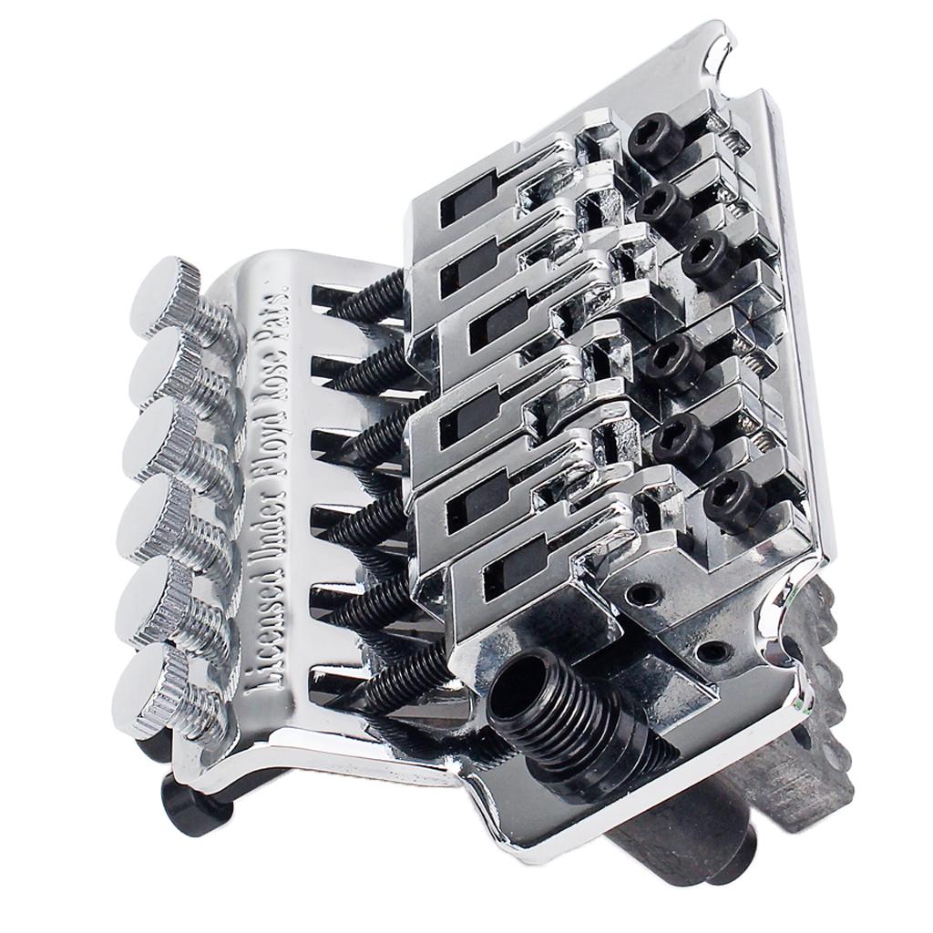 6 Dây Đôi Tremolo Cầu Yên Cầu Bộ cho Đàn Guitar Điện Chrome