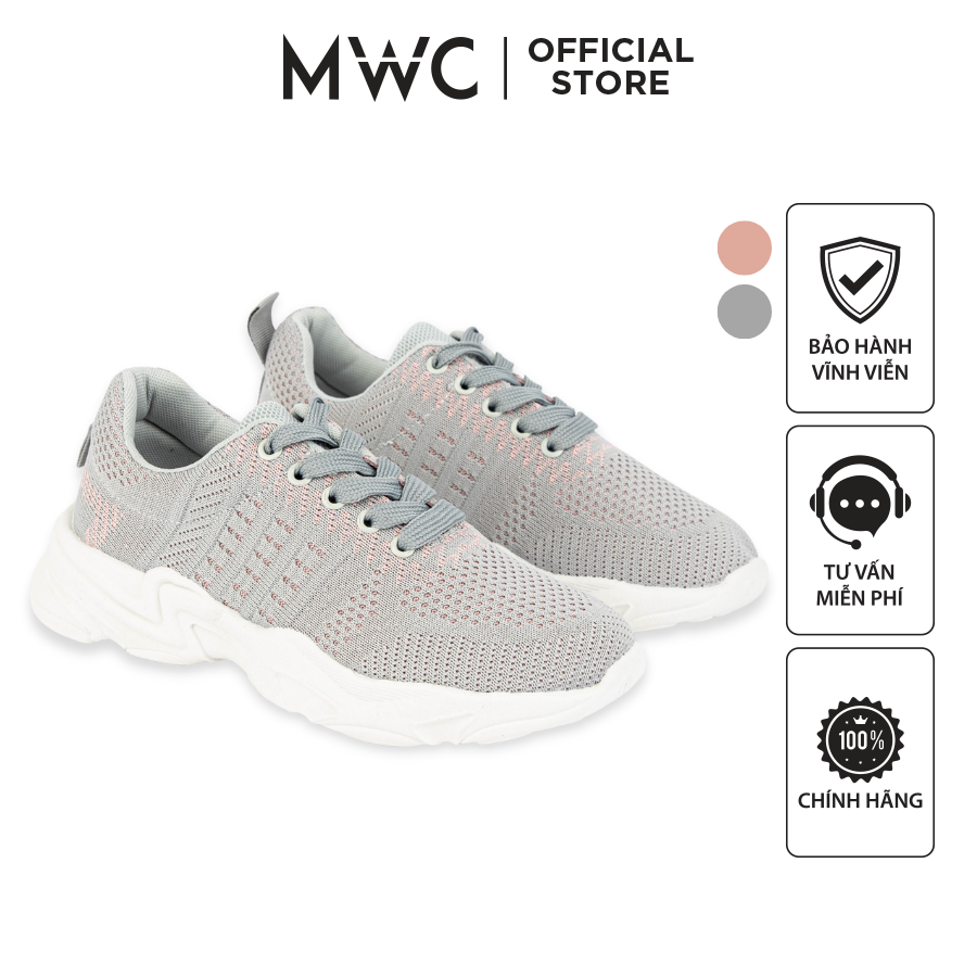 Giày Thể Thao Nữ MWC Đế Cao Sneaker Vải Phối Màu Trẻ Trung Năng Động NUTT- 0650