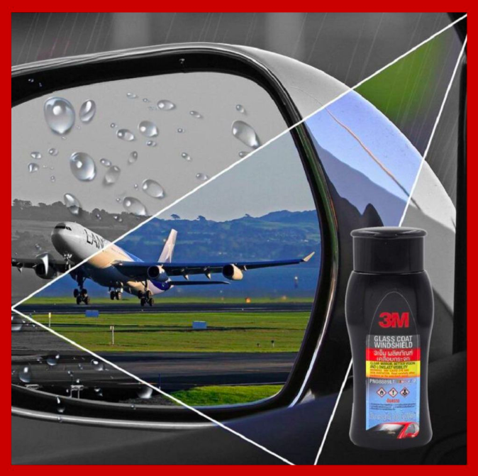 Dung dịch chống bám nước trên kinh xe ô tô 3M chính hãng - Dung tích 200ml - Tặng kèm Găng tay và Khăn Lau