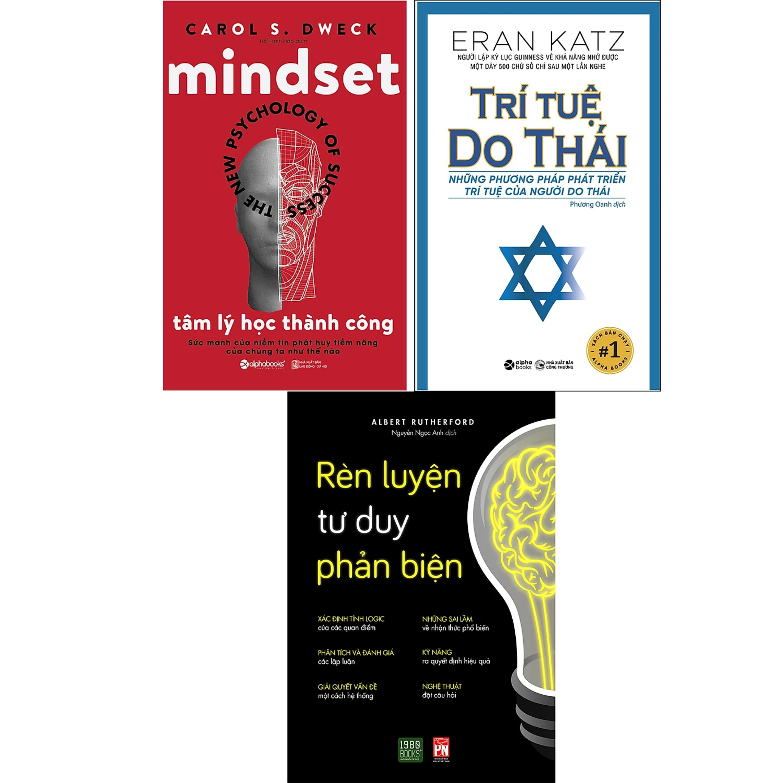 Combo 2Q: Tâm Lý Học Thành Công + Trí Tuệ Do Thái + Rèn Luyện Tư Duy Phản Biện