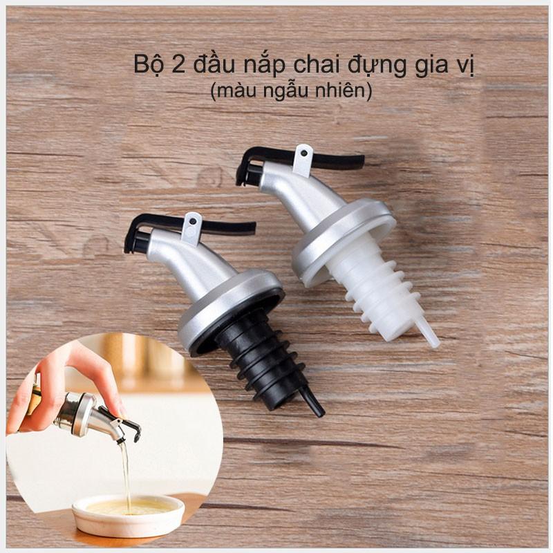 Bộ 2 đầu nắp chai lọ đựng gia vị