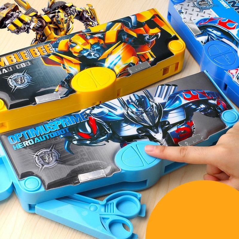 Hộp Bút Cute Đa Năng Nhiều Ngăn Transformers Biến Hình BU04