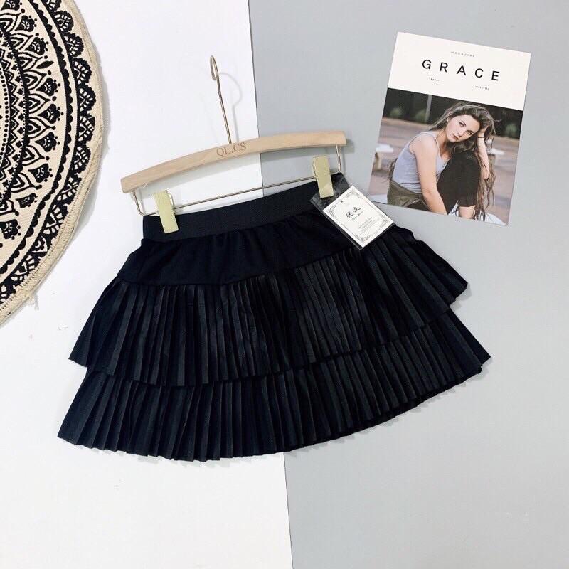 Chân váy xếp li hai tầng siêu hót