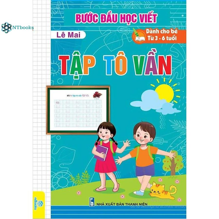 Sách Bước đầu học viết - Tập tô vần