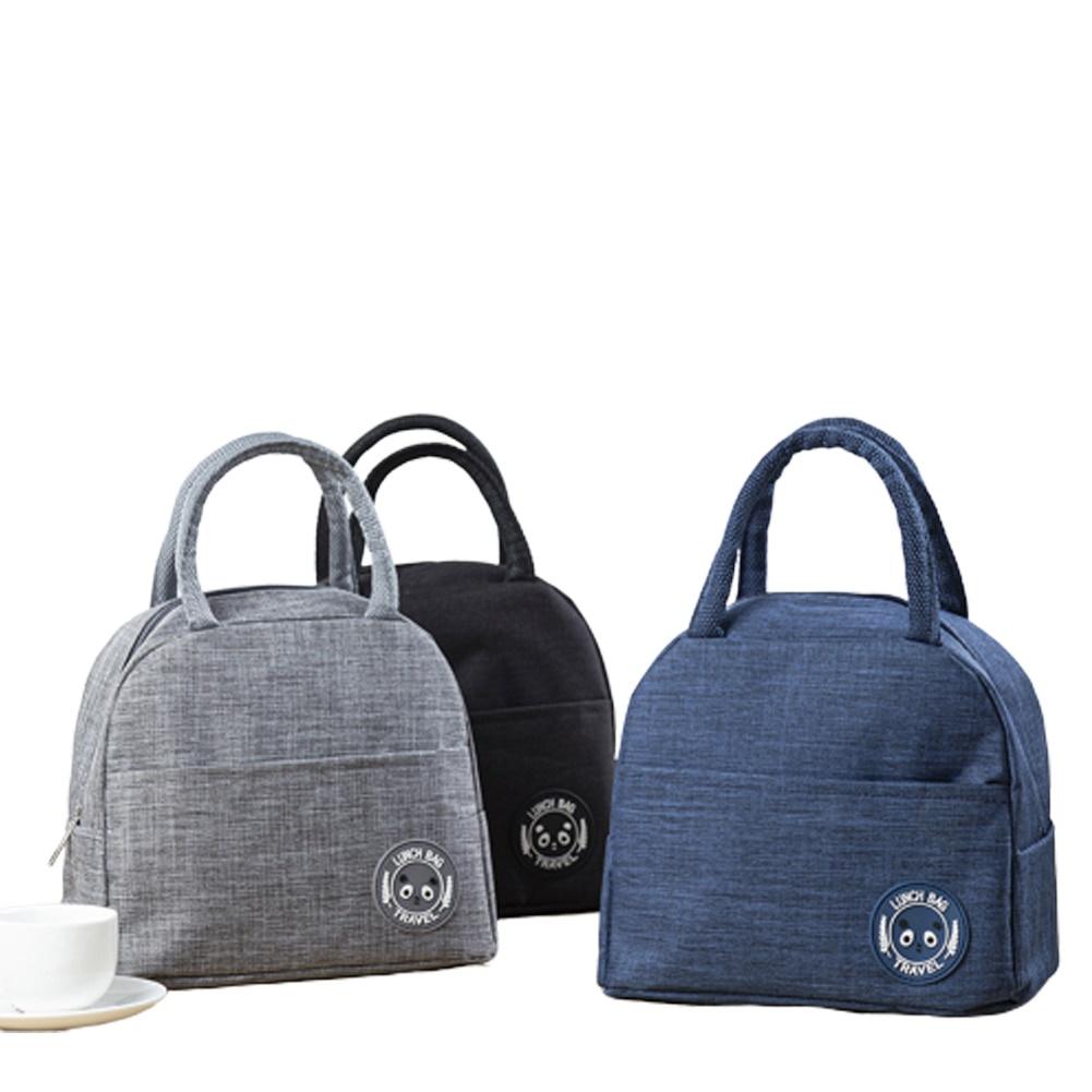 AA Lunch Bag, Portable Multifunctional Large Capacity Thermal Bag Insulated Bag Lunch Box, Gray