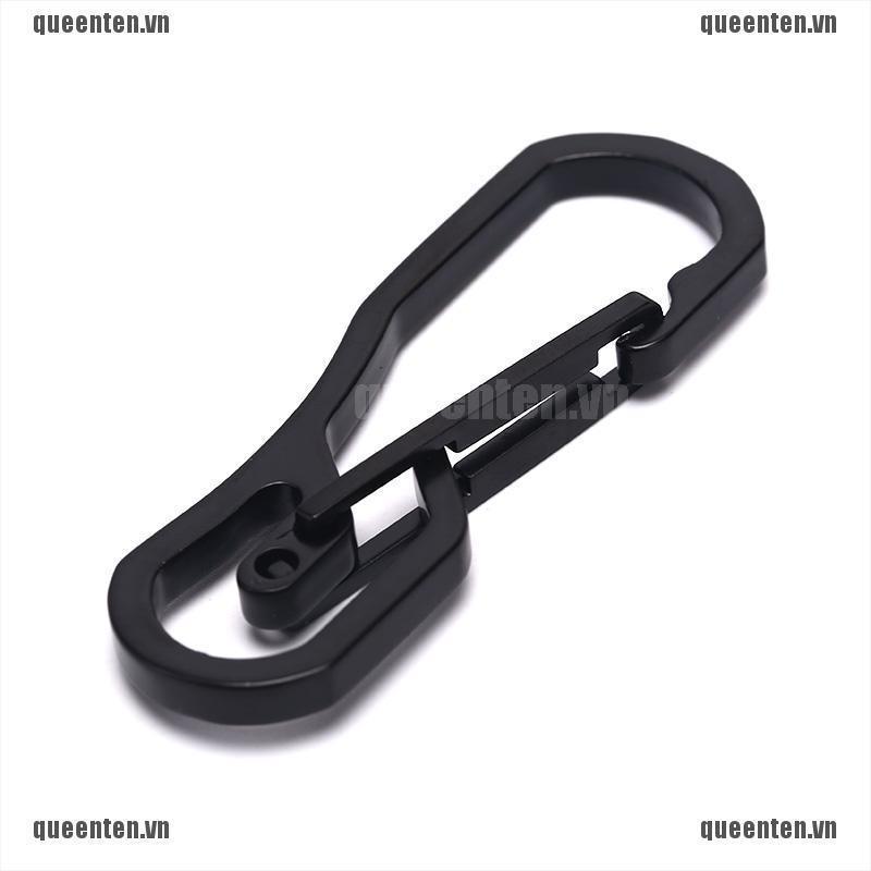 Stainless Steel Climbing Carabiner Key Chain Clip Hook Buckle Keychain Outdoor QUVN