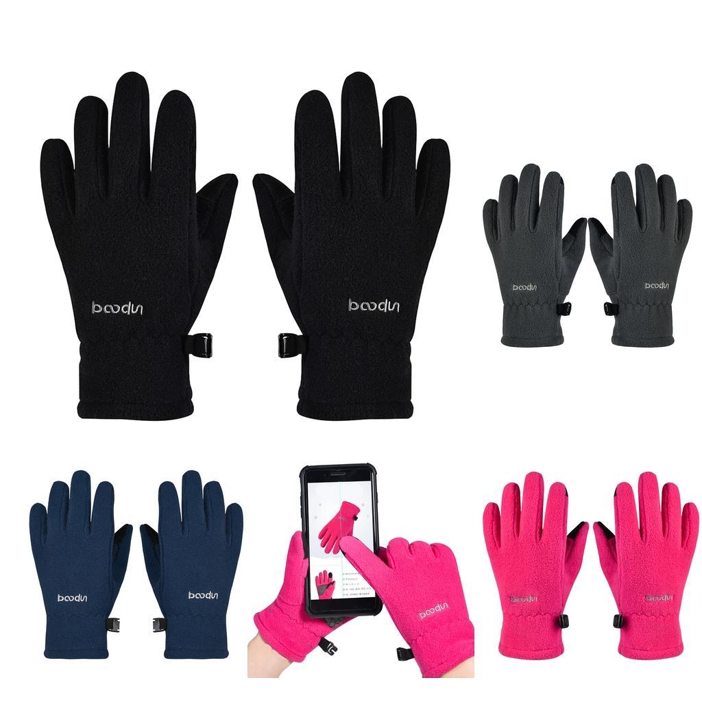Windproof Kids Cycling Gloves Winter Warm Bike Full Finger Gloves