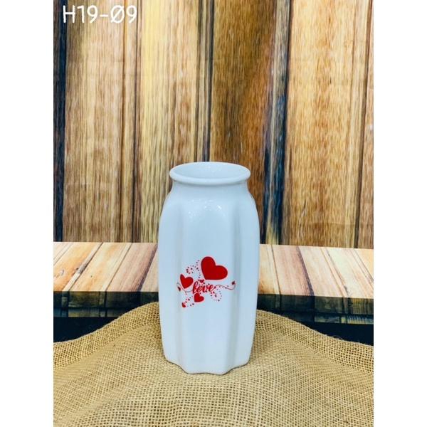 Các mẫu bình cắm hoa mini, men sứ xương. Gốm sứ Bát Tràng.