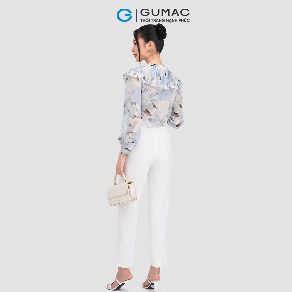 Áo kiểu dập ly GUMAC AD03060