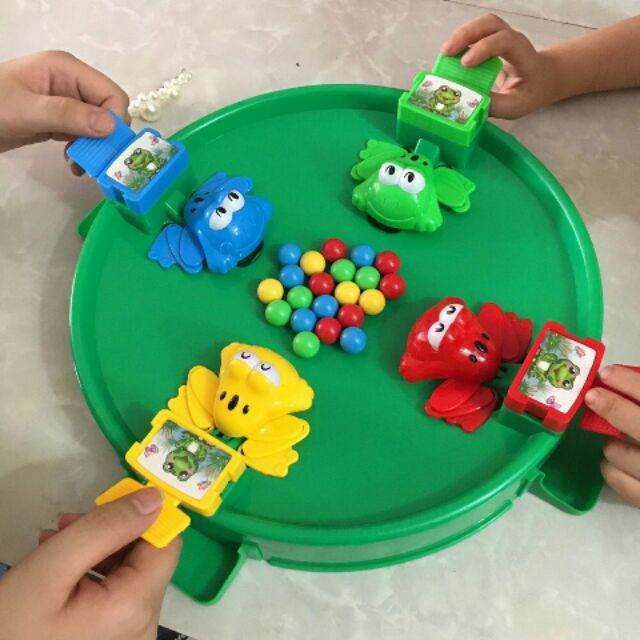 Đồ Chơi Ếch Ăn Bi - Trò Chơi Gia Đình 4 Người Vận Động - Đồ Chơi Trẻ Em Chất Liệu Nhựa ABS An Toàn - HENRYSA