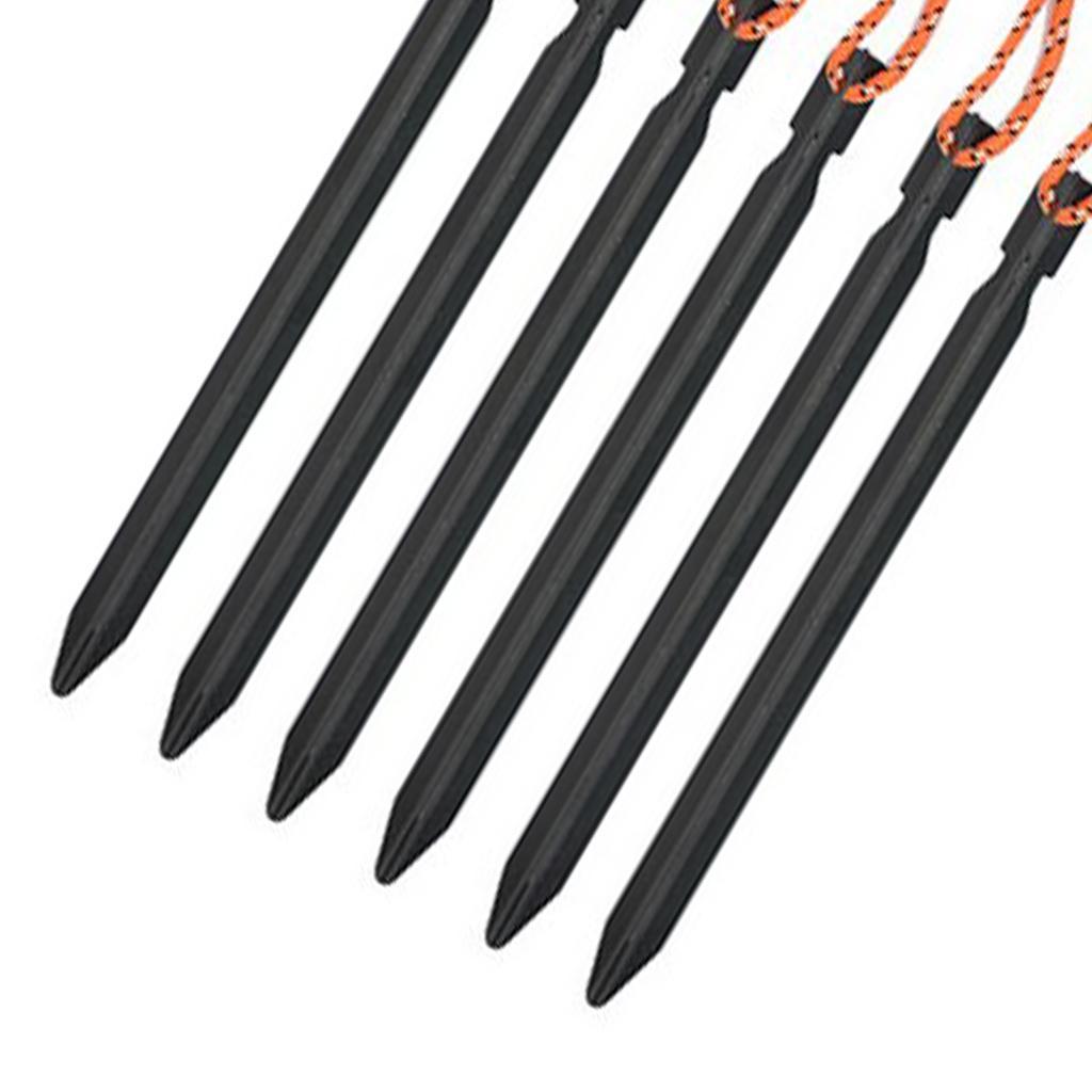24Pack Heavy Duty Aluminum Tent Stake Y-Beam Tent Peg Tent Nails Yellow