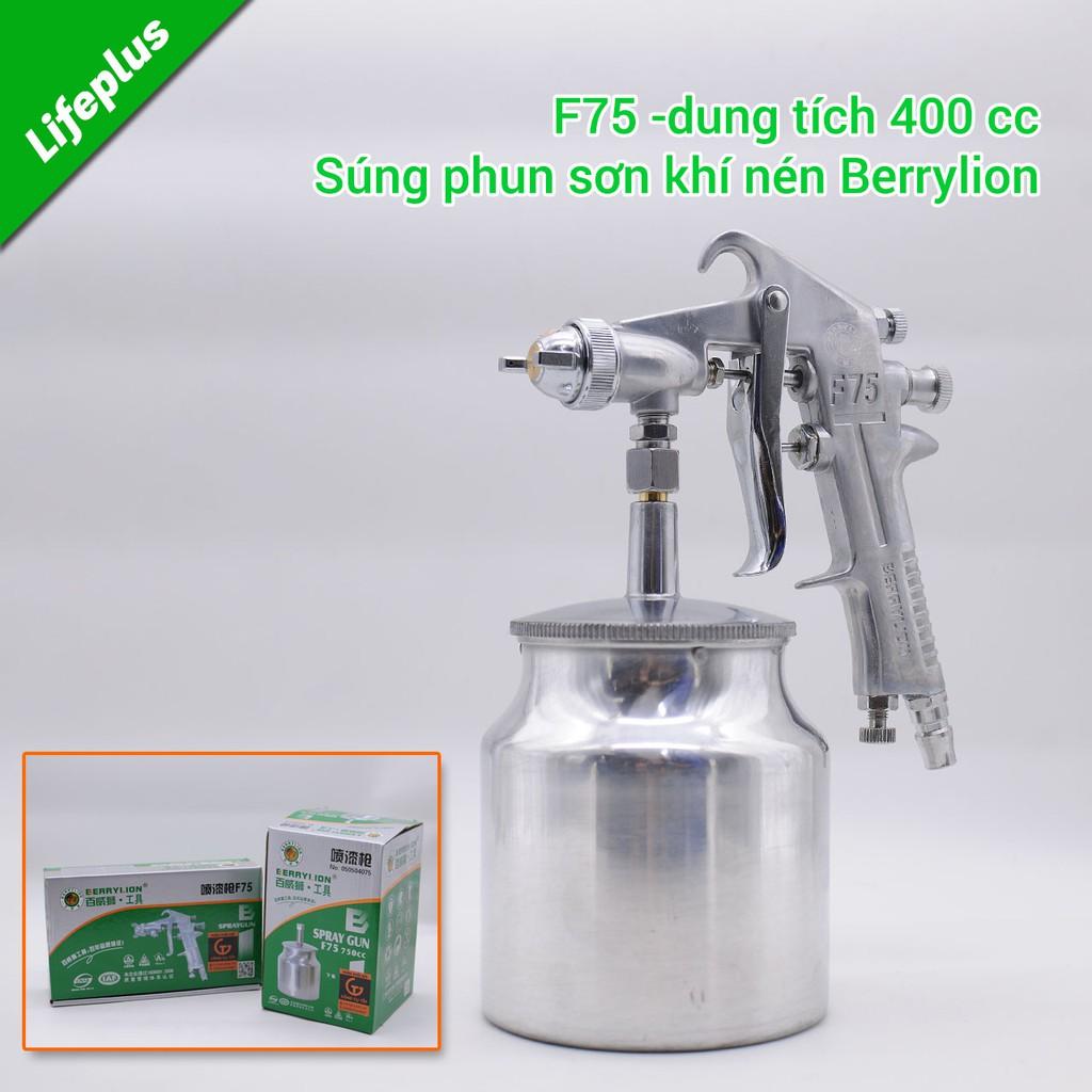 Đầu phun sơn khí nén F75 Berrylion dung tích 750cc