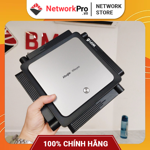 Router WiFi 6 Ruijie RG-EW3200GX PRO Hàng Chính Hãng – Băng Tần Kép, Tốc Độ 3200Mbps, Chịu Tải 192 User