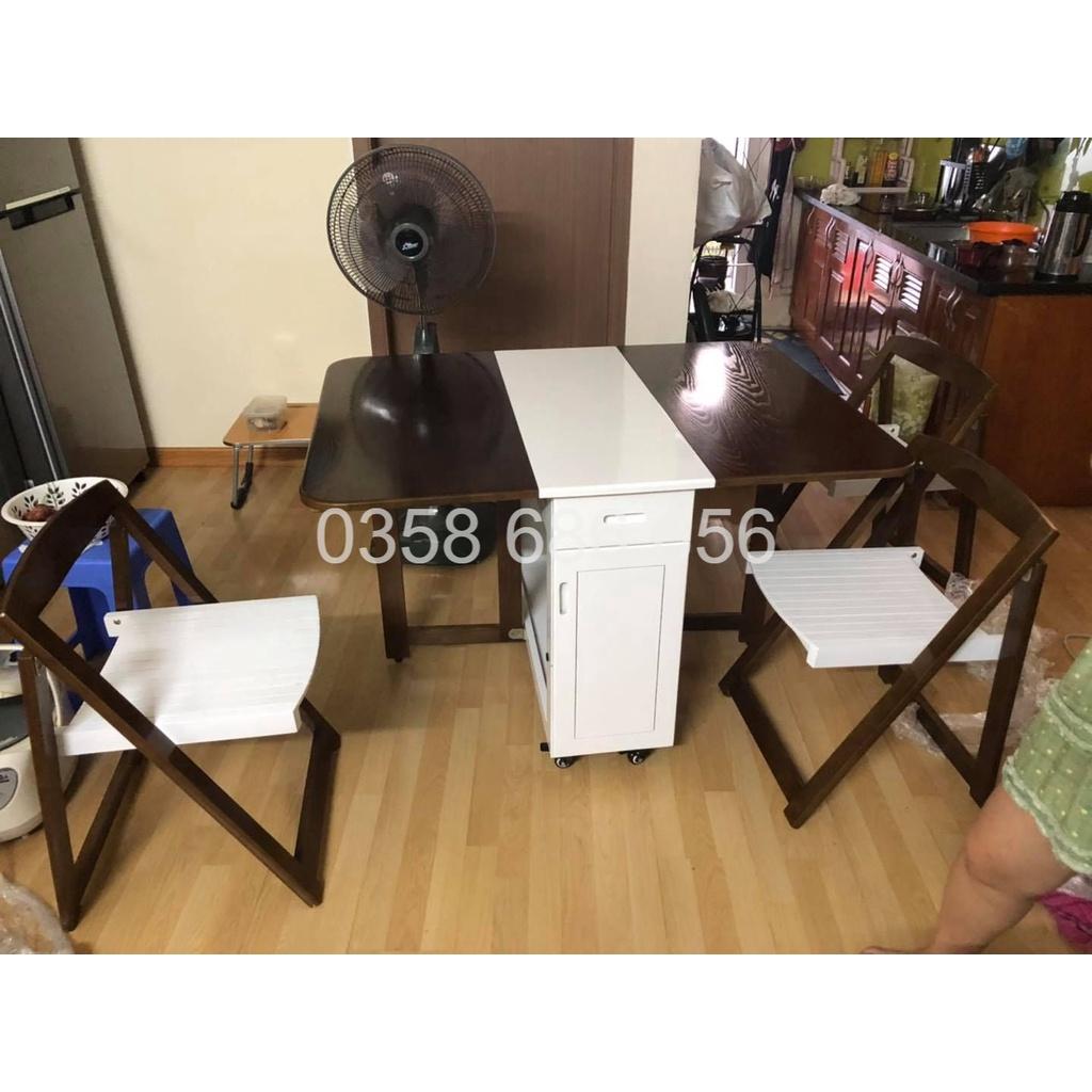 BÀN ĂN THÔNG MINH GỖ SỒI TỰ NHIÊN