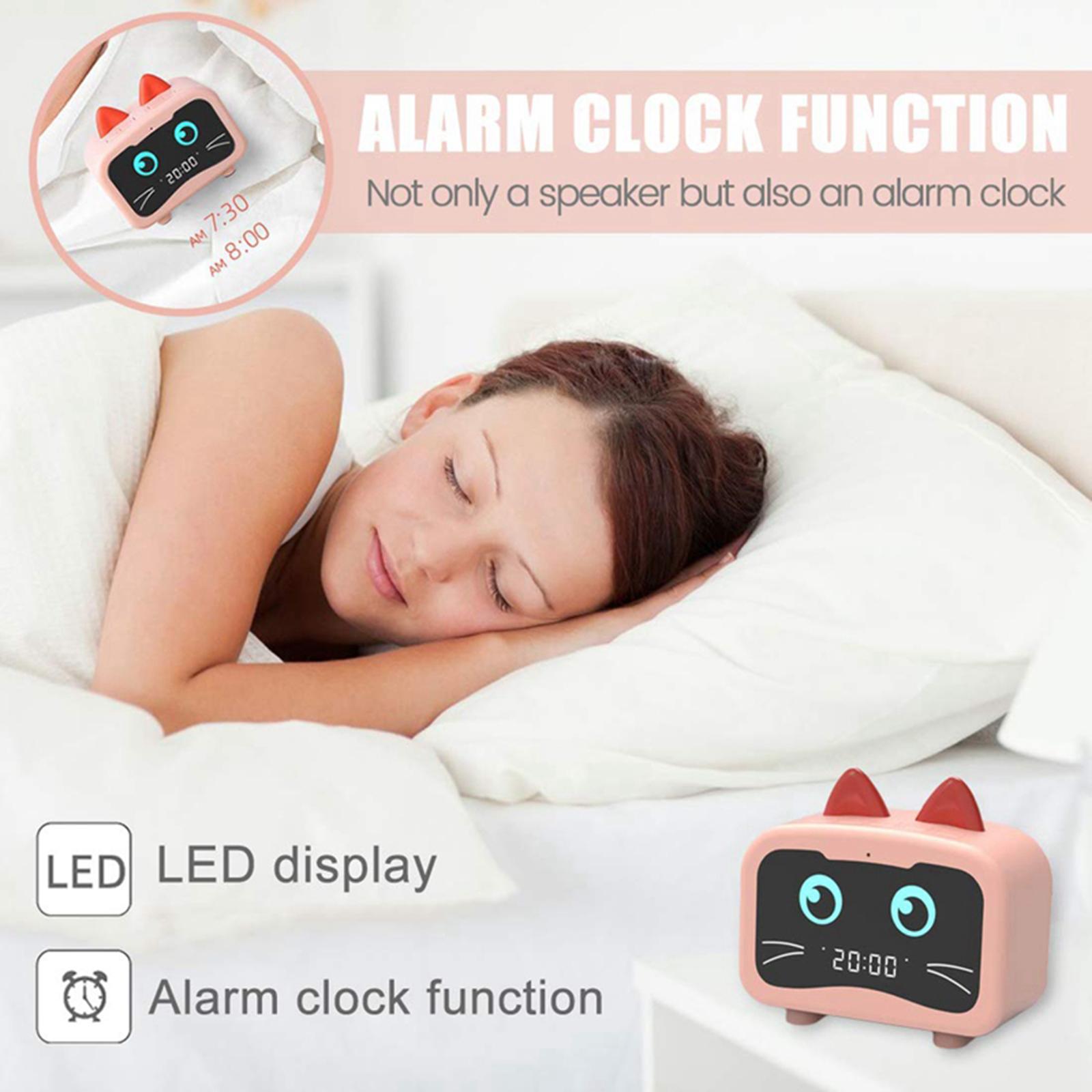 Wireless Bluetooth Speaker Alarm Clock Digital FM Radio  Call for