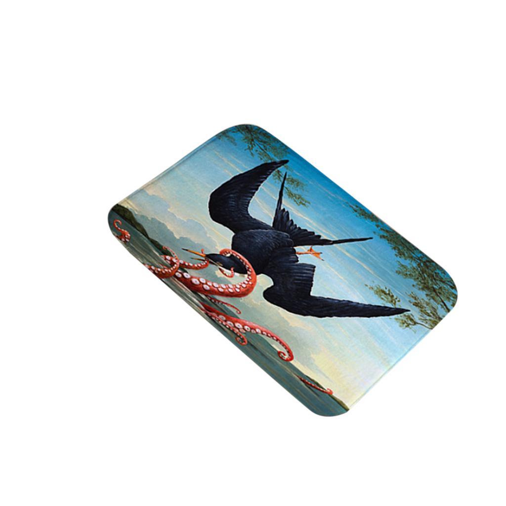 Animal Paint Door Mat Entrance Carpet Floor Rug Bathroom  Decor