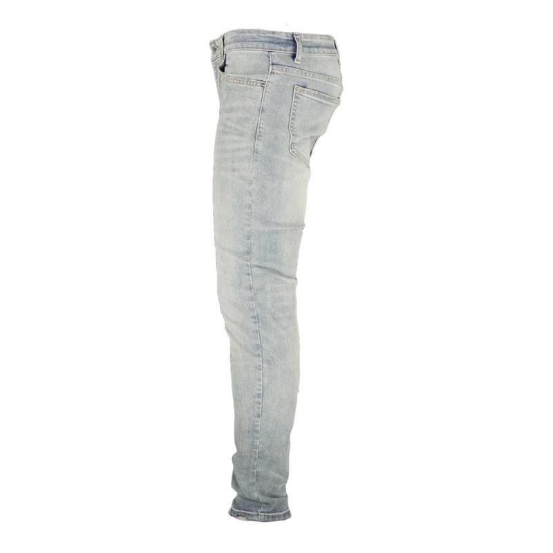 Quần Jean Nam TLB-01 Màu Xanh Nhạt Kiểu Trơn Chất Jeans Co Giãn Bền Màu Không Phai