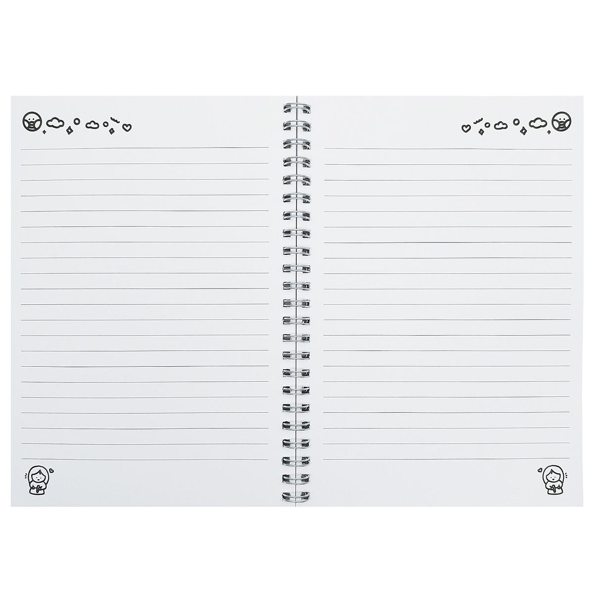 Sổ Tay Lò Xo A5 - Kẻ Ngang - 100 Trang 100gsm - Cô Tiên Xanh - Cửa Hàng Squishy