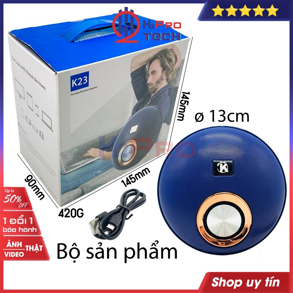 Loa bluetooth mini, loa nghe nhạc giá rẻ K23 10W nghe nhạc hay, Bluetooth, USB, thẻ nhớ -H2pro tech